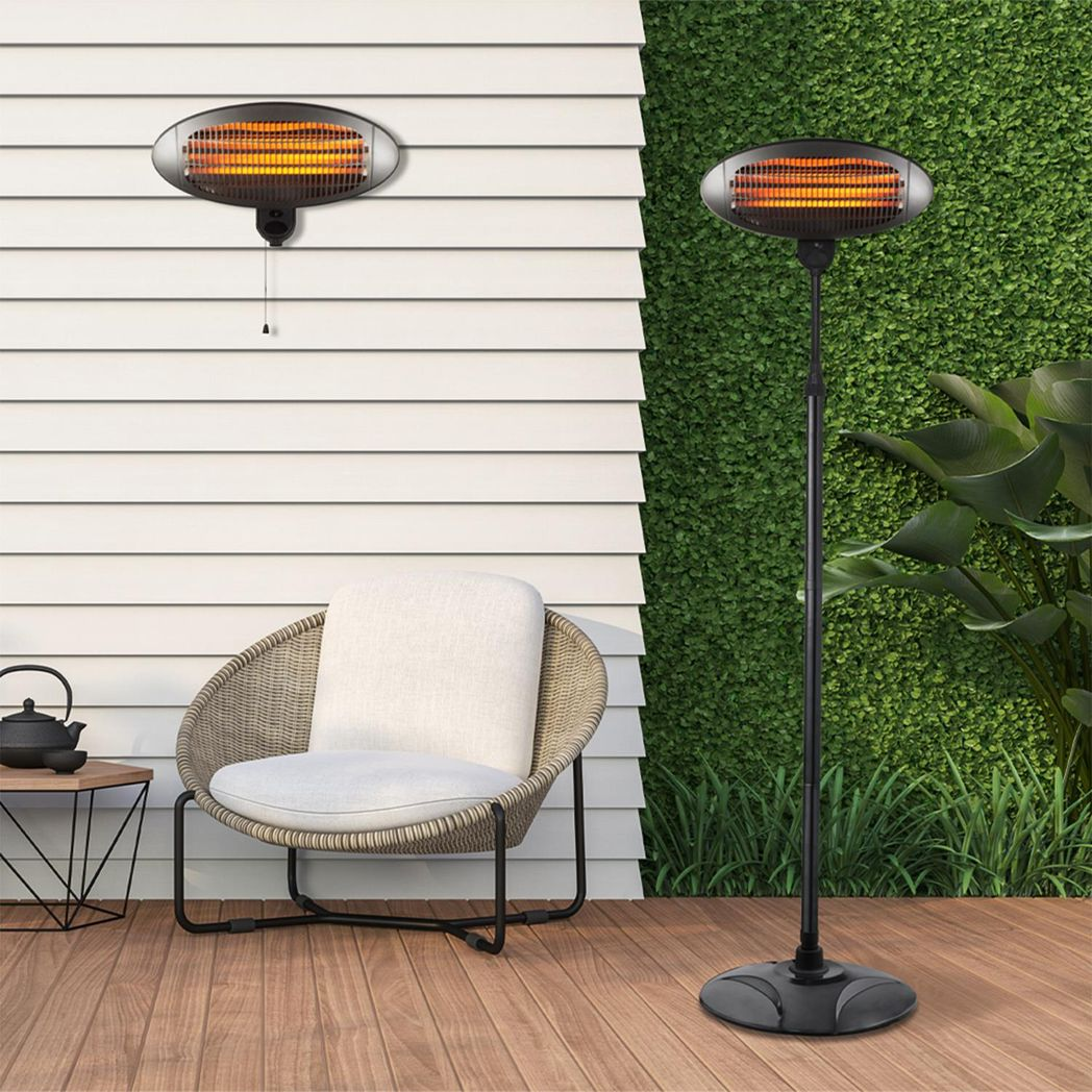 Debonair Adustable Height Indoor & Outdoor Use Waterproof Patio Heater - Quartz - Image 4