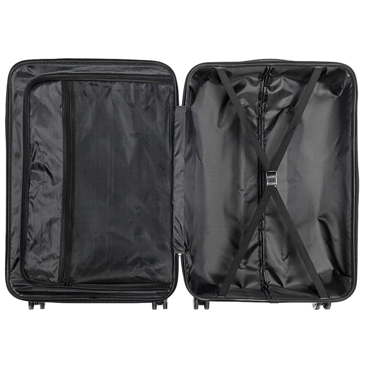 3 Pcs Suitcase Lightweight ABS Carry-on Hand Luggage 4 Spinner Wheels Trolley Case - Image 4