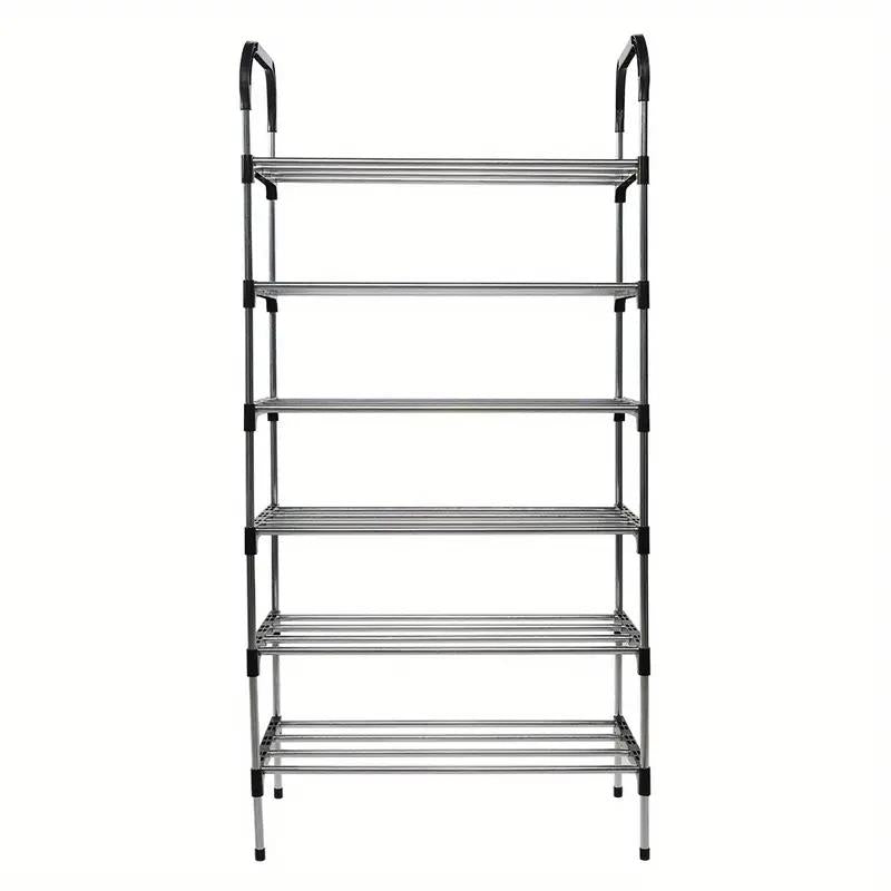 6-Tier Metal Shoe Rack – Freestanding Heavy Duty Storage Shelf for Shoes, Boots, and Accessories - Image 4