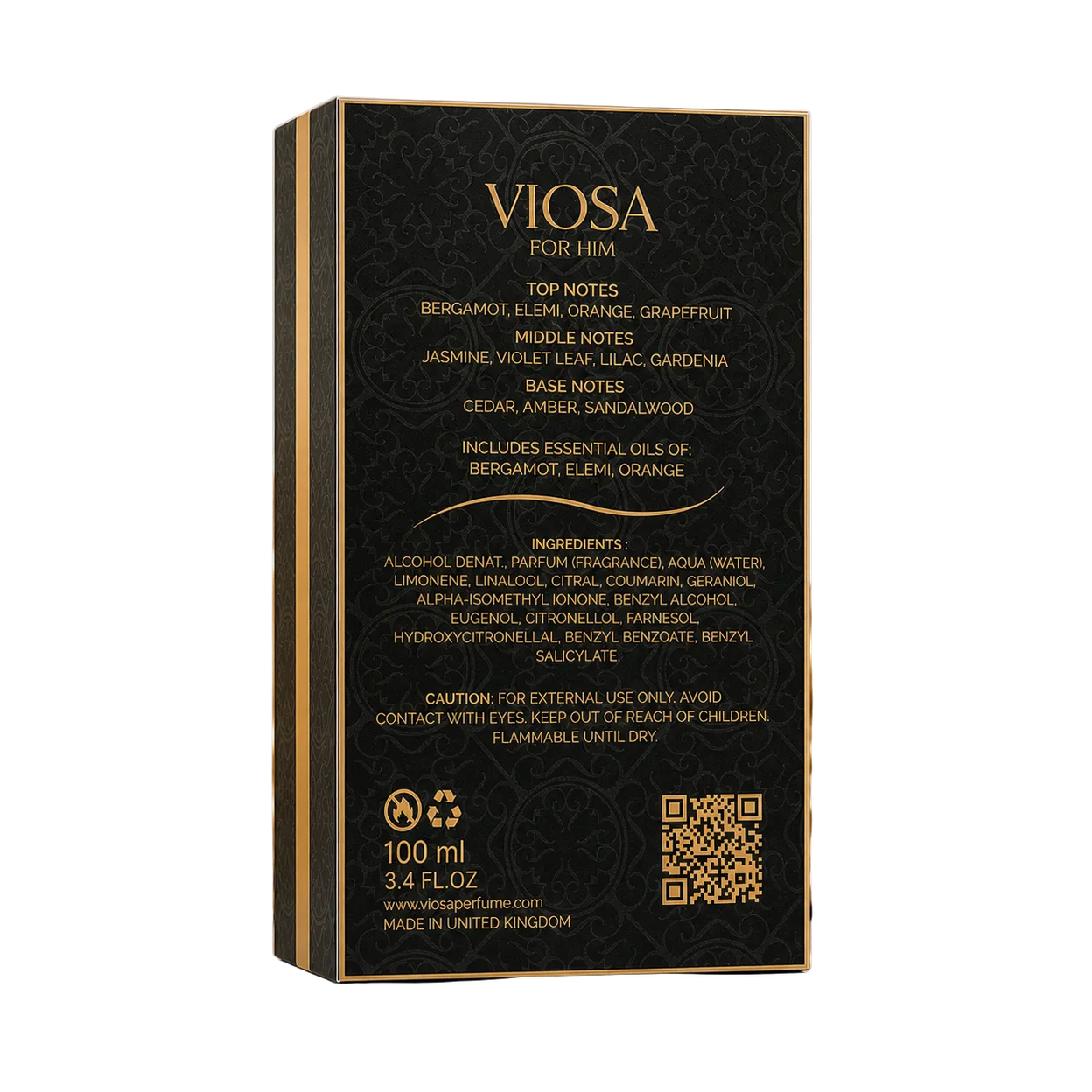 Viosa For Him Eau de Parfum 100ml | Luxury Men’s Fragrance - Image 5