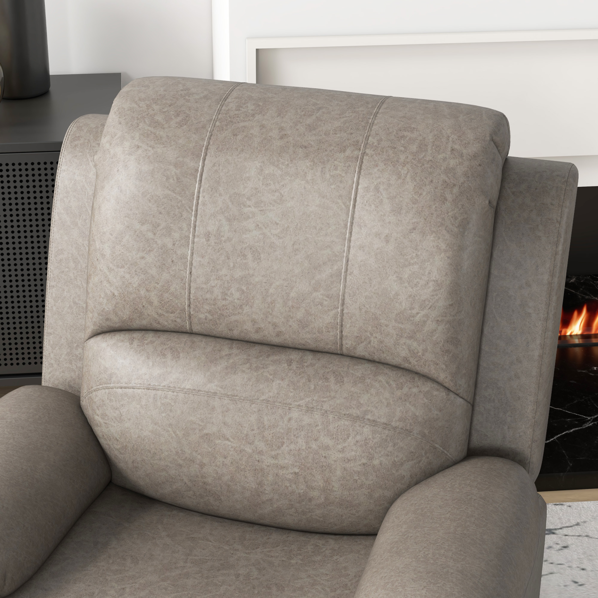 HOMCOM Recliner Armchair for Living Room, Recliner Chair with Cup Holder - Image 7