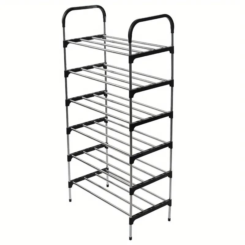 6-Tier Metal Shoe Rack – Freestanding Heavy Duty Storage Shelf for Shoes, Boots, and Accessories - Image 3