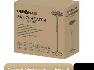 Debonair Adustable Height Indoor & Outdoor Use Waterproof Patio Heater - Quartz