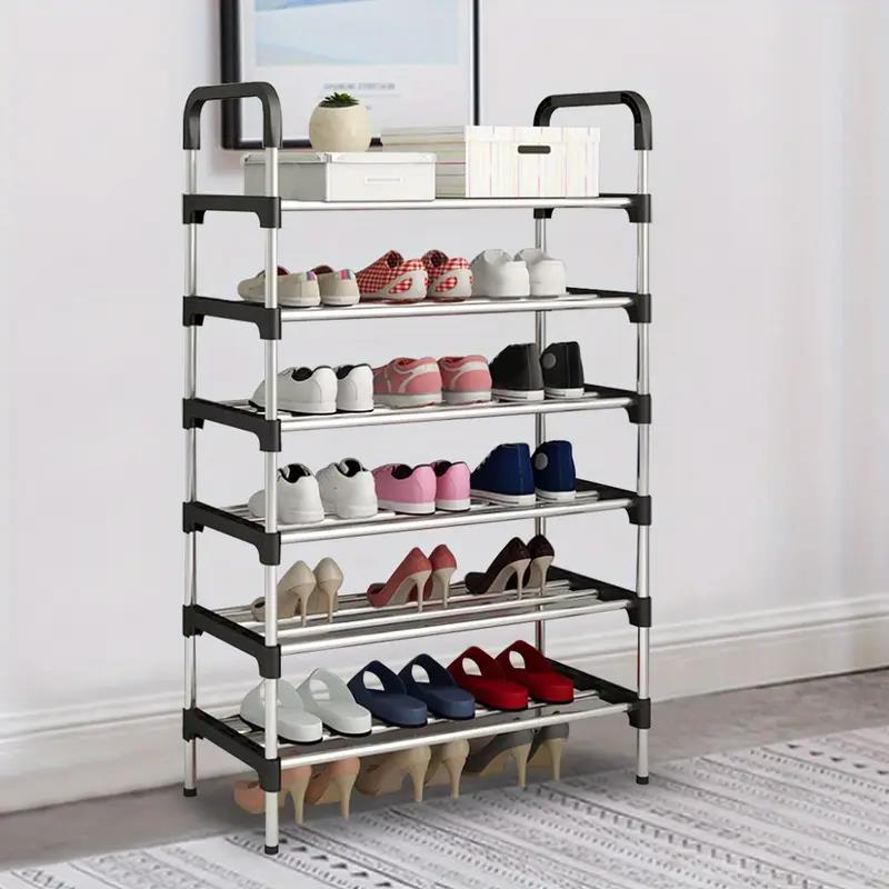 6-Tier Metal Shoe Rack – Freestanding Heavy Duty Storage Shelf for Shoes, Boots, and Accessories - Image 7